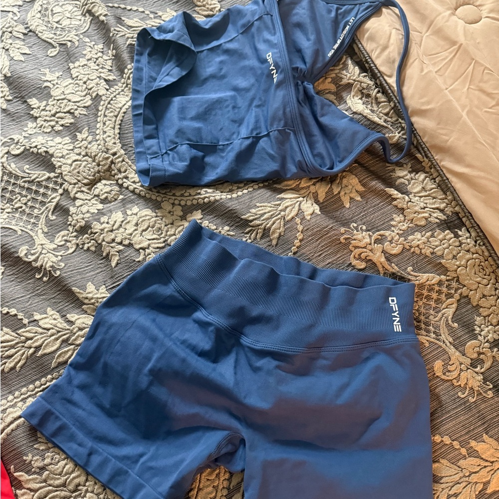 DFYNE Women's Blue Athletic Shorts